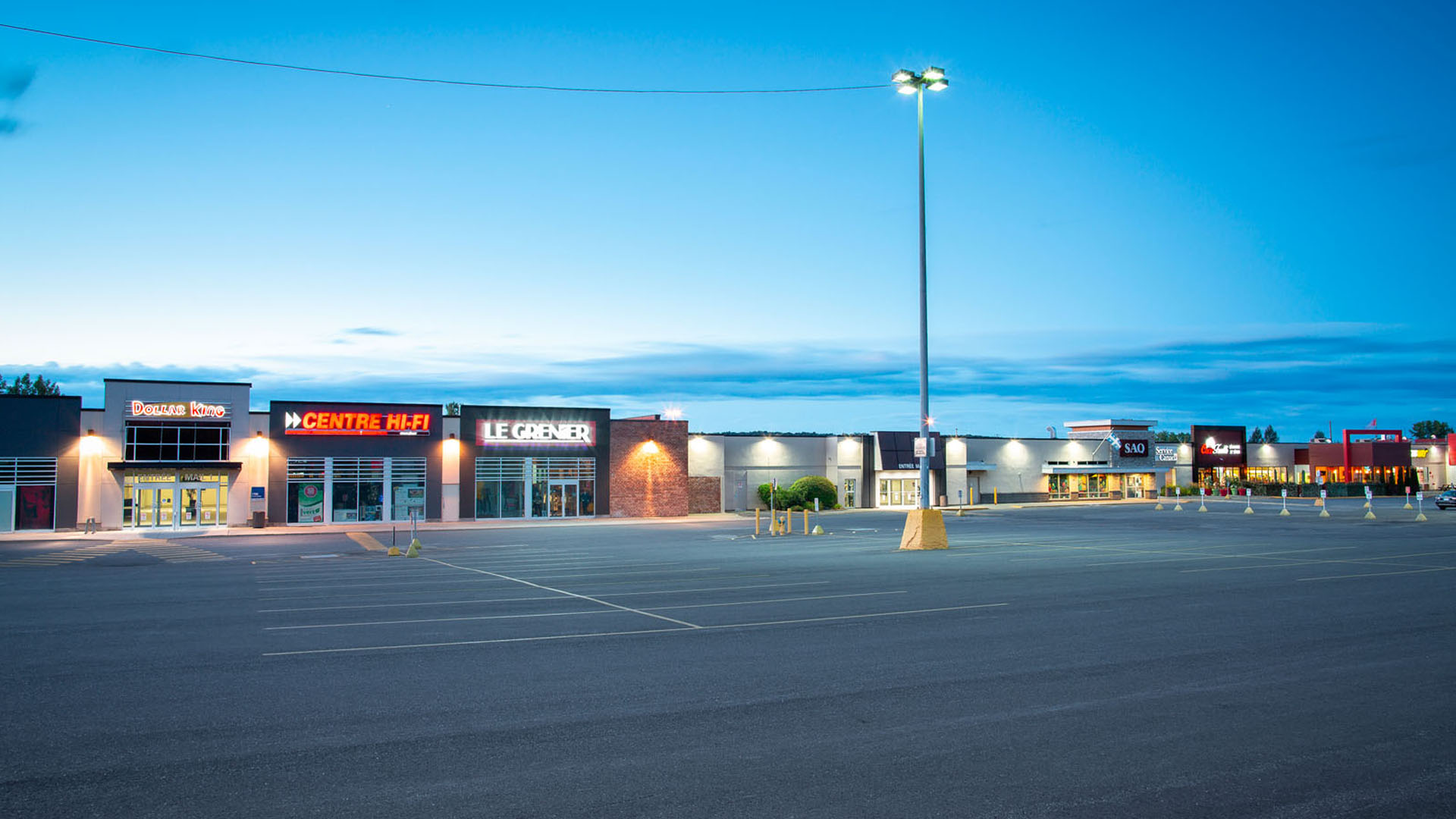 Stationnement des Galeries Orford Magog