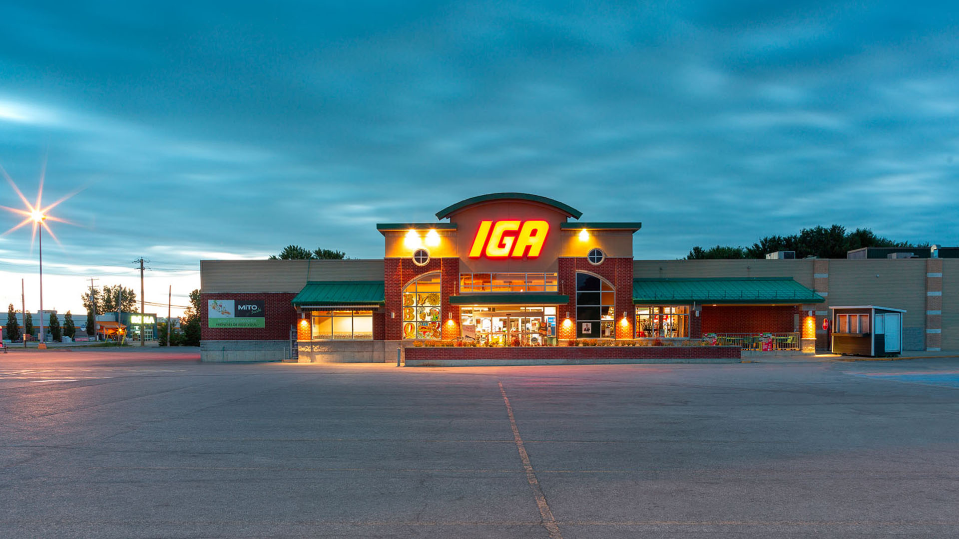 Stationnement du IGA au Centre Nicolet
