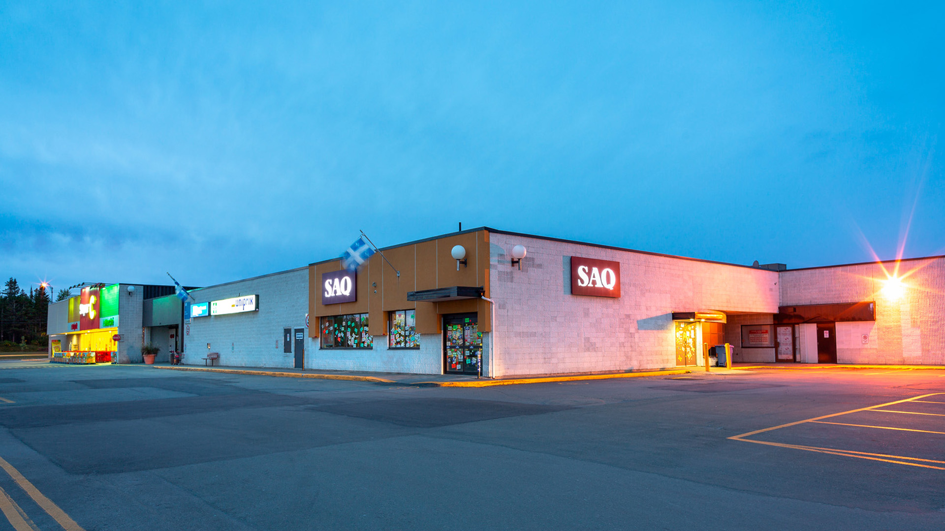 Stationnement de la SAQ de Place du Havre Chandler